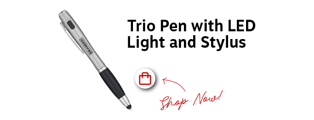 Trio Pen with LED Light and Stylus